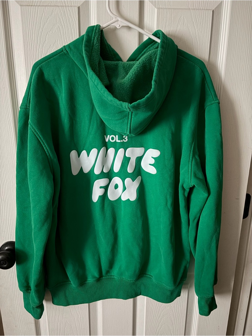 White Fox Vol. 3 Green Hooded Sweatshirt Adult Size M/L